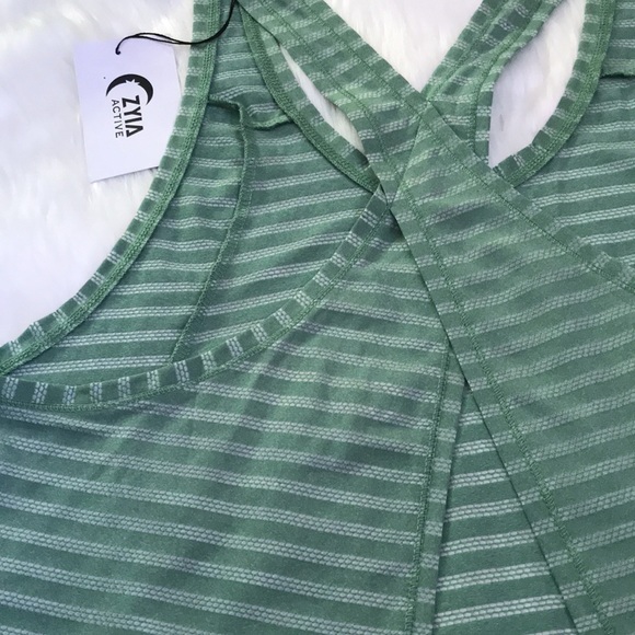 ♦️3XL Zyia | Forest Green Nimbus Split Back Tank | NWT - Picture 8 of 12